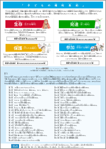 子どもの権利条約一般原則と54の条文ダウンロード